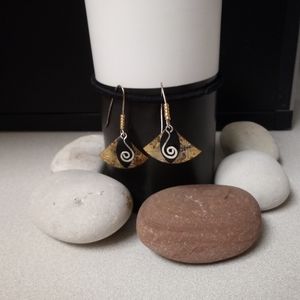 Hand crafted earrings.